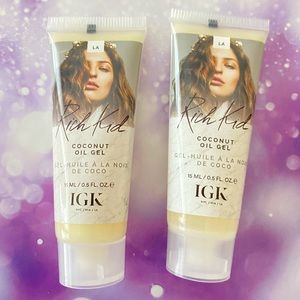 2 .5fl oz never opened or tested IGK RICH KID Coconut Oil Air-Dry Styling Cream